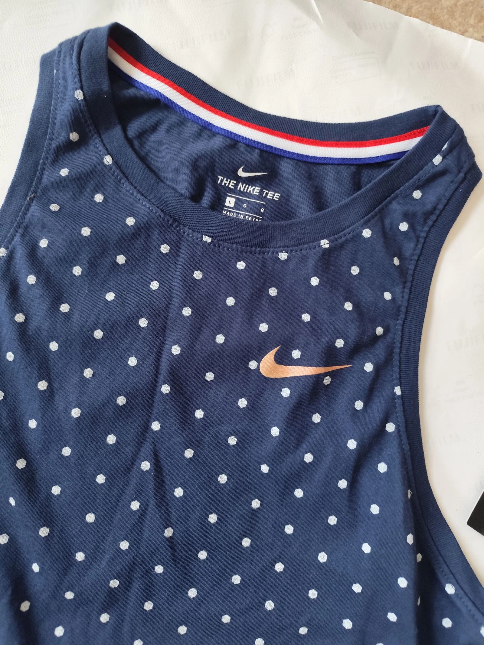 Debardor a rayas nike FFF nuevo y autentico para mujer talla L – photo 3